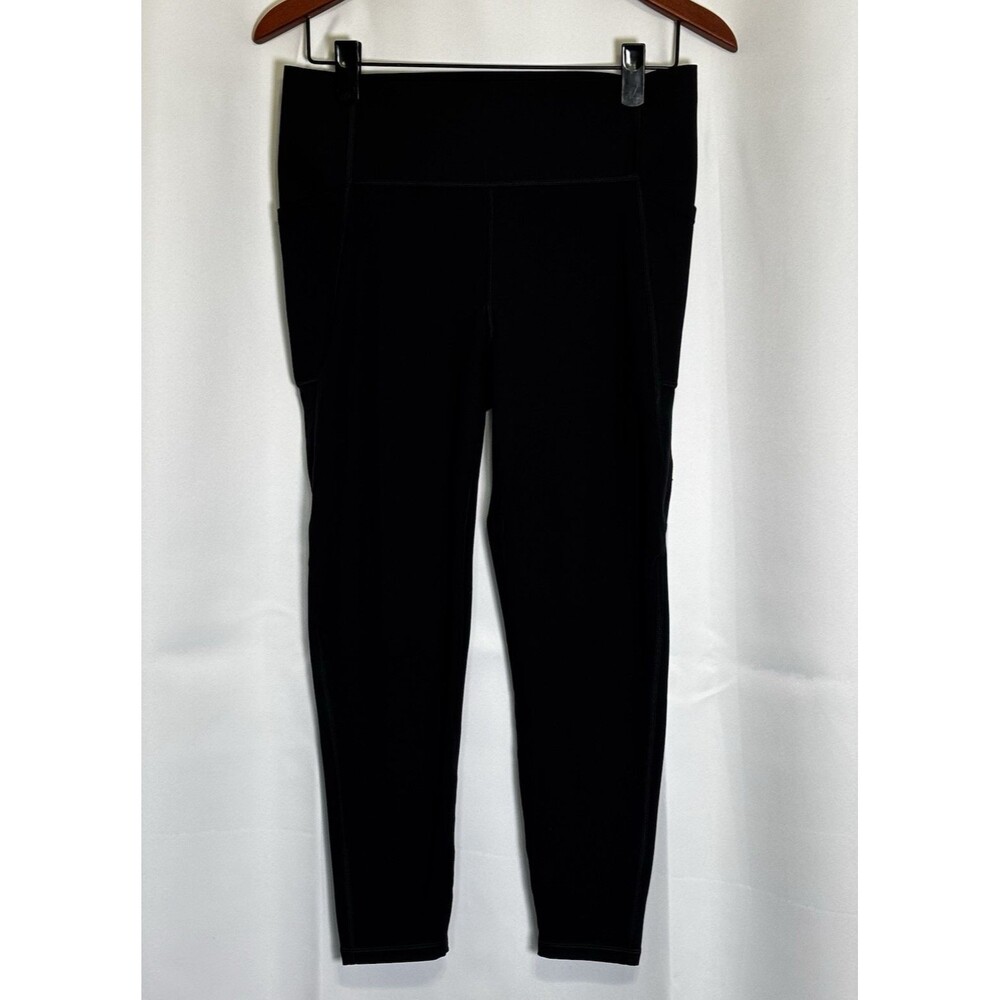 GapFit Women’s Size L Black High Rise Wide Band Leggings w/ Pockets